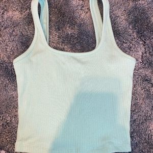 Teal crop top